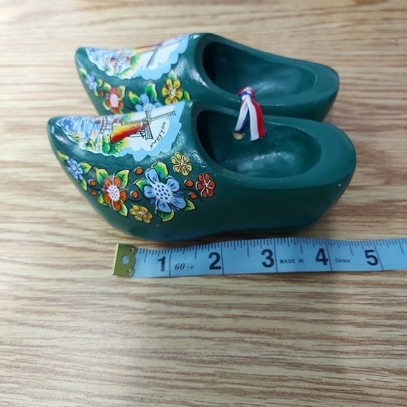 Authentic Hand Painted Childrens Wooden Dutch Clogs - Picture 7 of 7